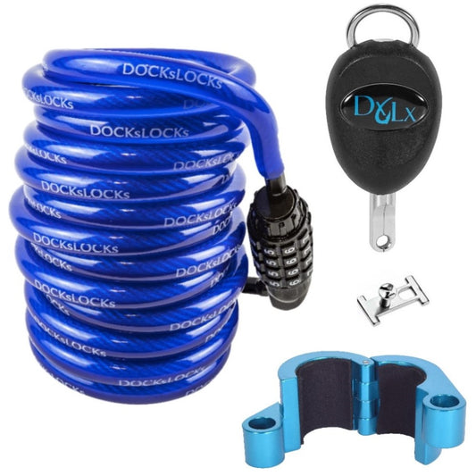 DocksLocks® Deluxe SUP Paddleboard Anti-Diebstahl-Sicherheitssystem mit Paddelschloss