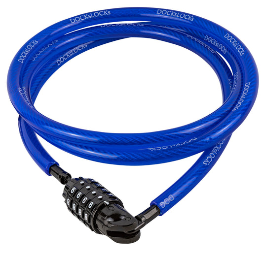 DocksLocks compact 5ft combination cable lock, ideal for travel