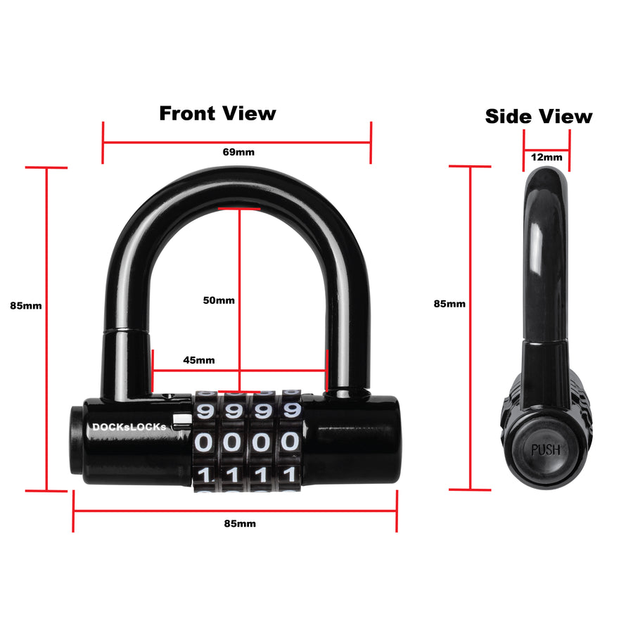DocksLocks® Heavy Duty Cinch Style 8mm Security Chain - (3ft, 6ft or 1