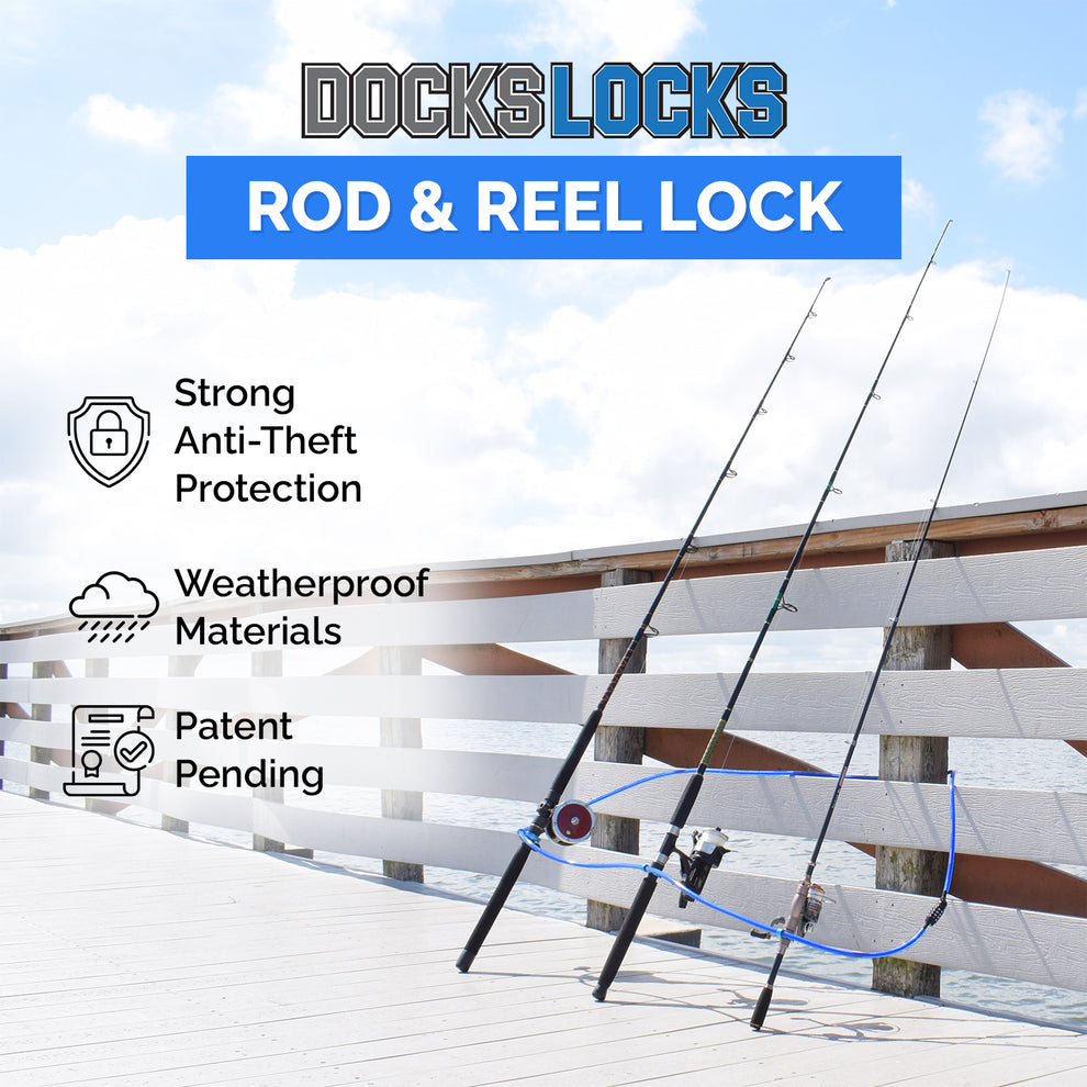 Portable Dock Lock DocksLocks Fishing Rod & Reel Lock