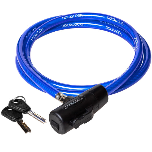 DocksLocks® Anti-Theft Straight Security Cable with Key Lock (5', 10', 15', 20' or 25')